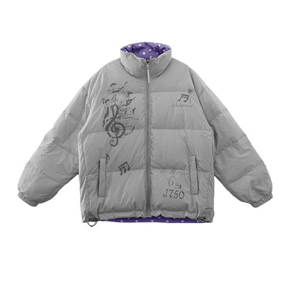 innomoood_Warm_90_Percent_Duck_Down_Reversible_Polka_Dot_Loose_Midlength_Women_Down_Jacket_MISSTT