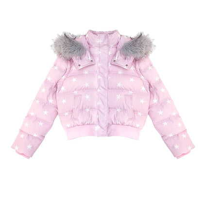 innomoood_Warm_90%_White_Duck_Down_Star_Print_Removable_Hood_Straight_Zip_Down_Jacket_MISSTT