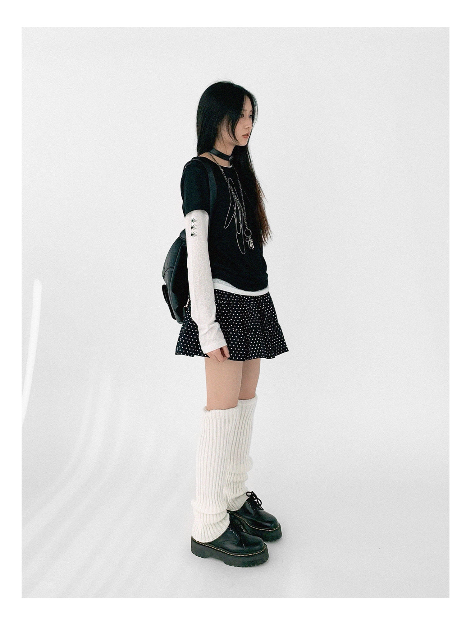 innomoood Wings Embroidered Y2K Print Layering Tee
