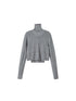 SweetChilling Soft Knit Sleeveless High-Neck Crop Top & Cardigan Set Sweaters