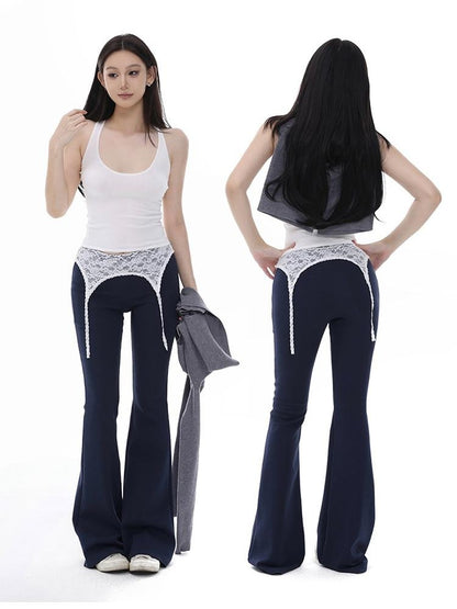 itsdinn Airy Lace Trim Air Layer Women&