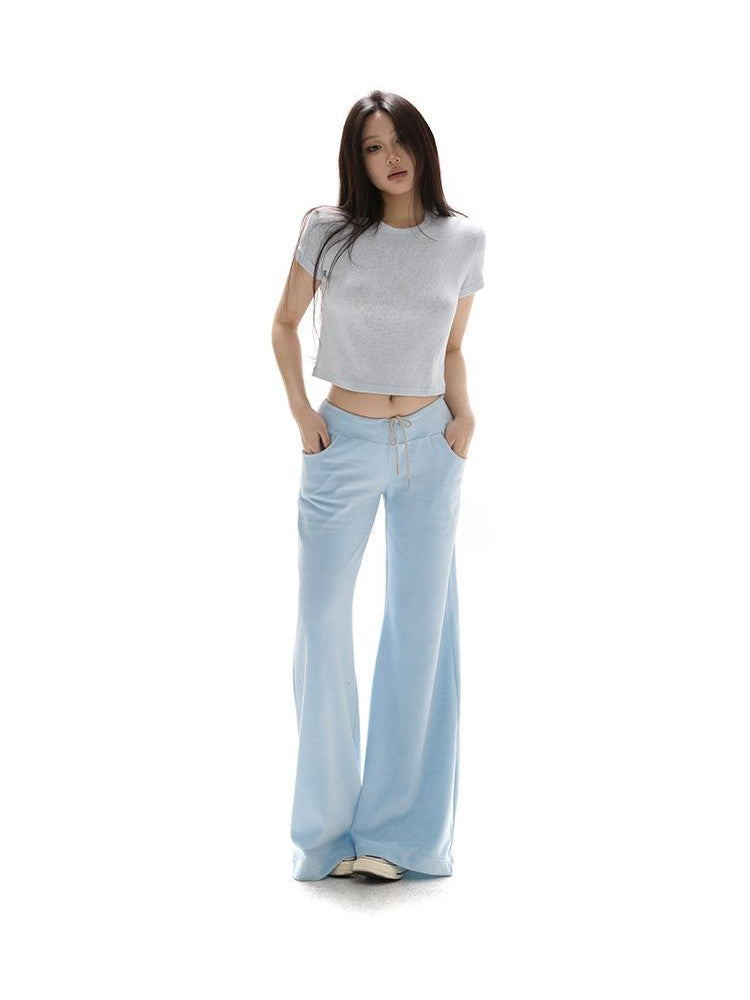 itsdinn Baby Blue Velvet Texture Slim Fit Hooded Women&