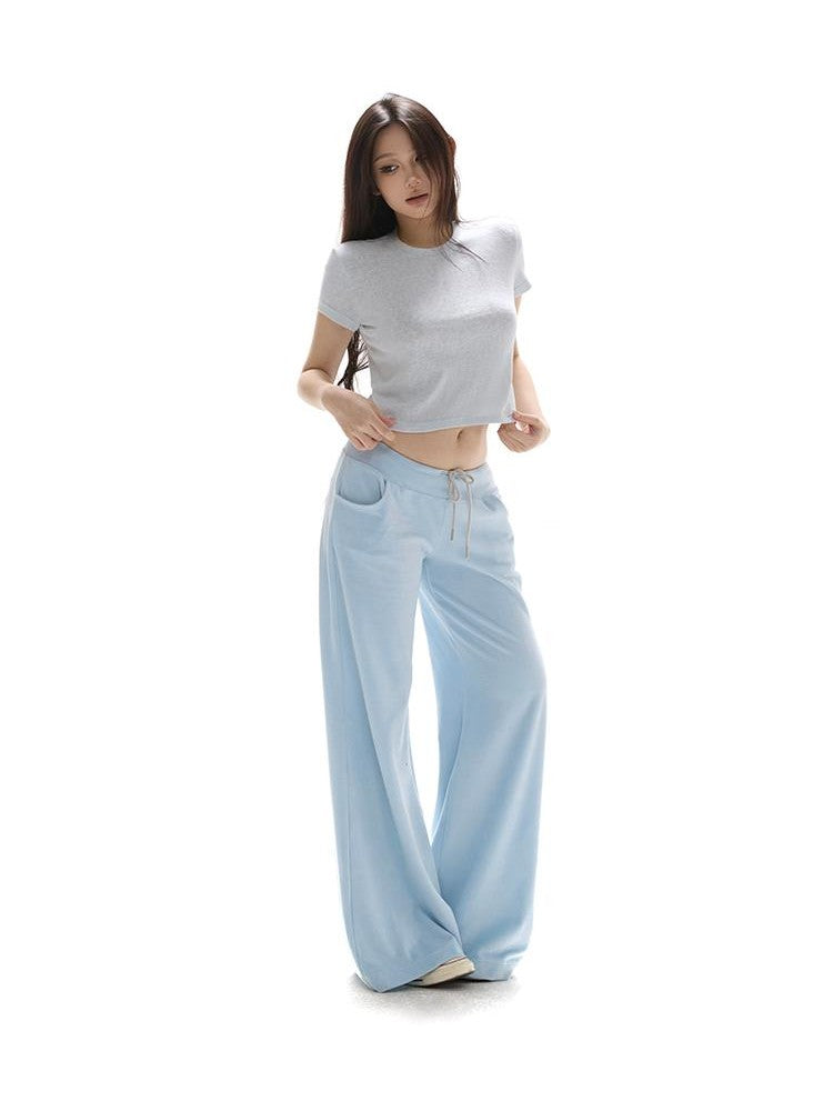 itsdinn Baby Blue Velvet Texture Slim Fit Hooded Women&