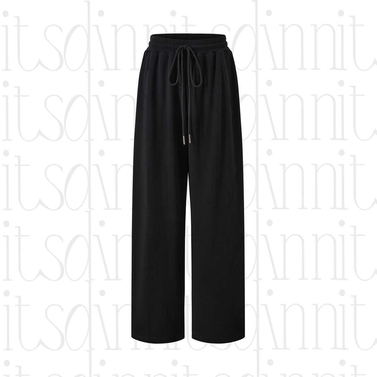 itsdinn_Black_Curved_Cut_Elastic_Waist_Women&