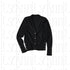 itsdinn_Black_Red_Padded_Shoulder_V-neck_Spliced_Webbing_Pearl_Buttons_Women&