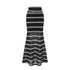 itsdinn_Black_White_Striped_Foldover_Waist_Fishtail_Women&