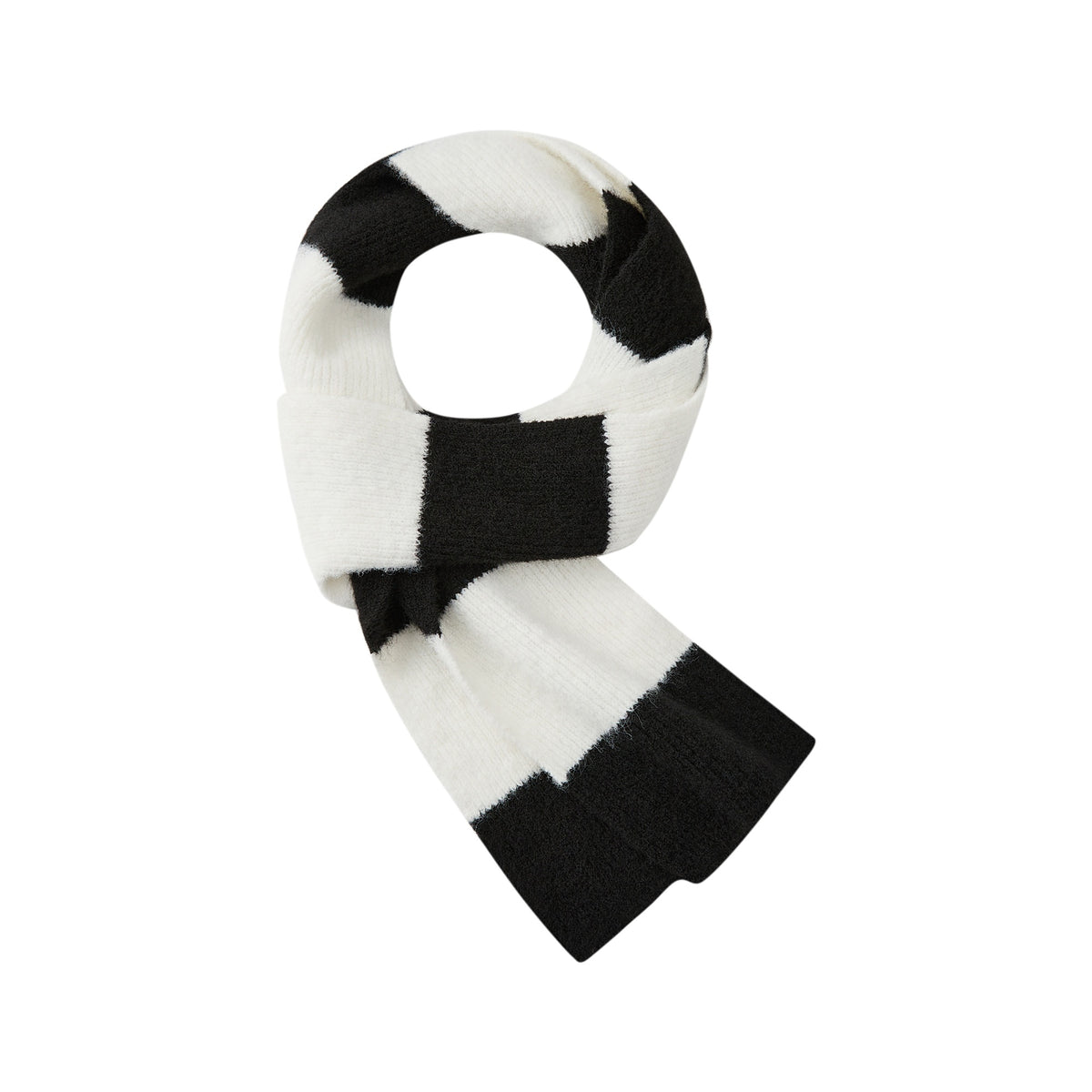 itsdinn_Black_White_Thin_Long_Stripe_Colorblock_Women&