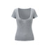 itsdinn_Casual_Deep_U_Neck_Pocket_Waist_Cinch_Women&