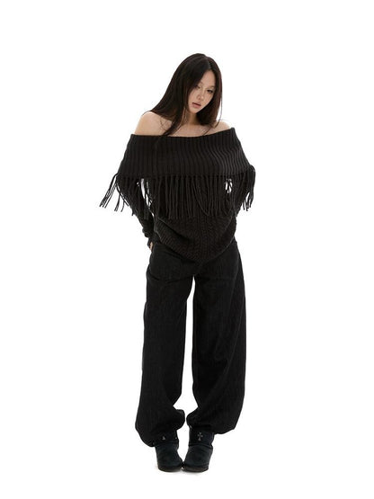 itsdinn Colorblock Low Rise Loose Women&