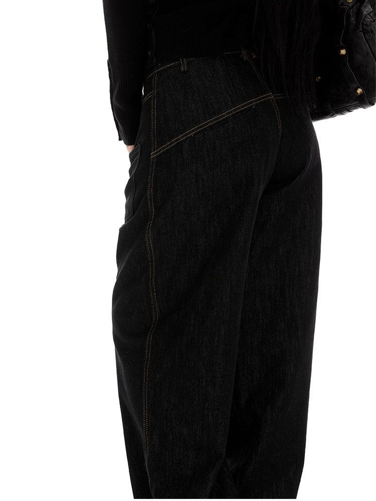 itsdinn Colorblock Low Rise Loose Women&