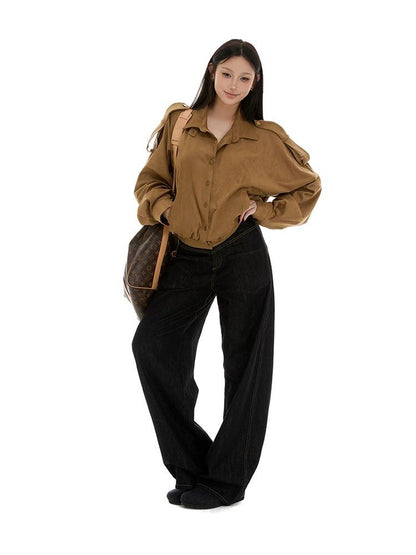 itsdinn Colorblock Low Rise Loose Women&