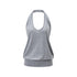 itsdinn_Floral_Gray_U_Neck_Halter_Open_Back_Ruched_Low_Cut_Women&