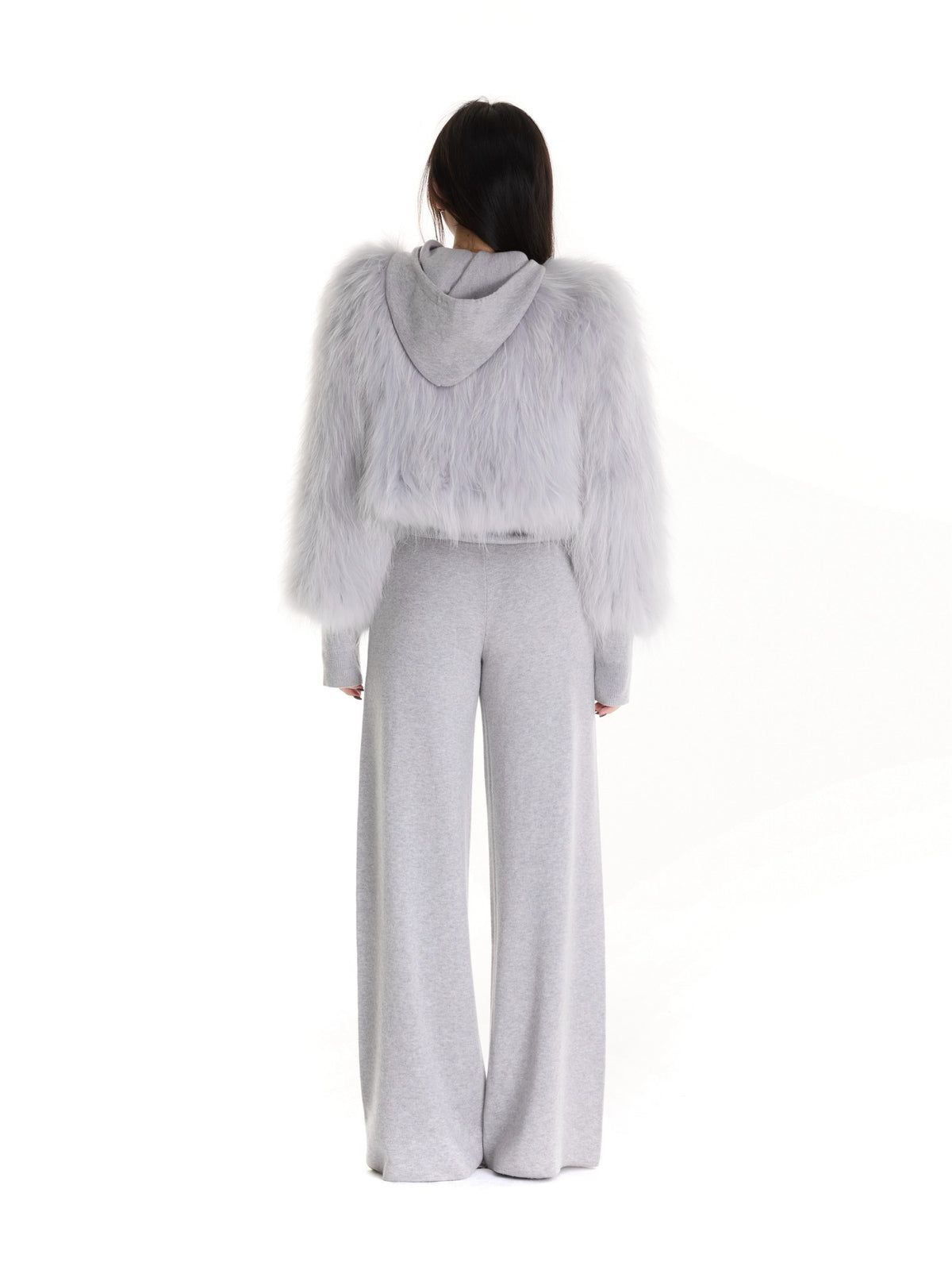 itsdinn Glacier Gray Hand Woven Double Sided Women&