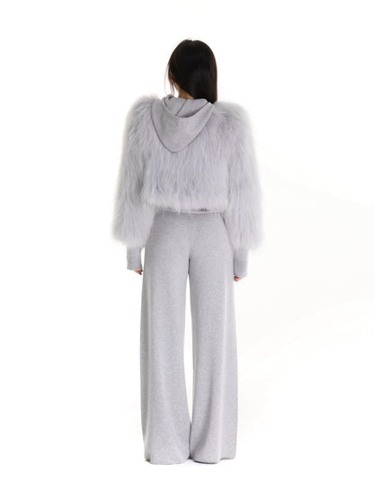 itsdinn Glacier Gray Hand Woven Double Sided Women&