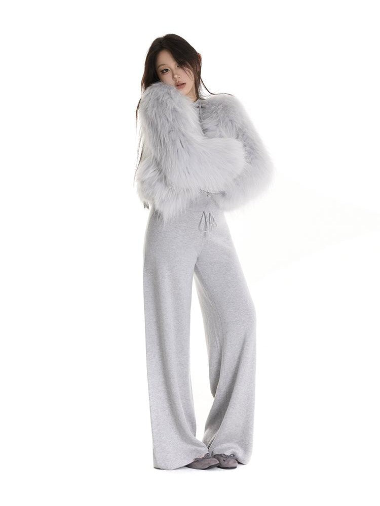 itsdinn Glacier Gray Hand Woven Double Sided Women&