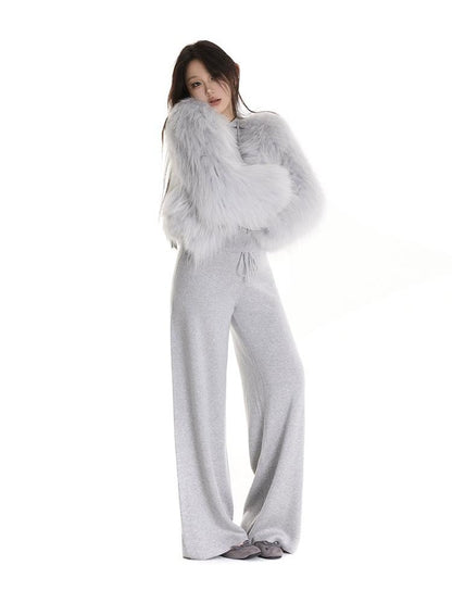 itsdinn Glacier Gray Hand Woven Double Sided Women&