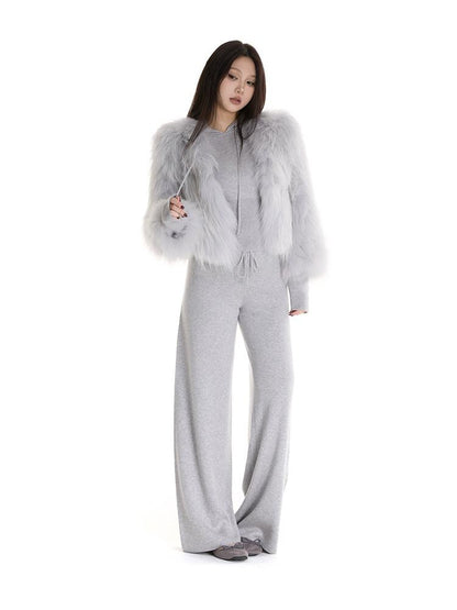 itsdinn Glacier Gray Hand Woven Double Sided Women&