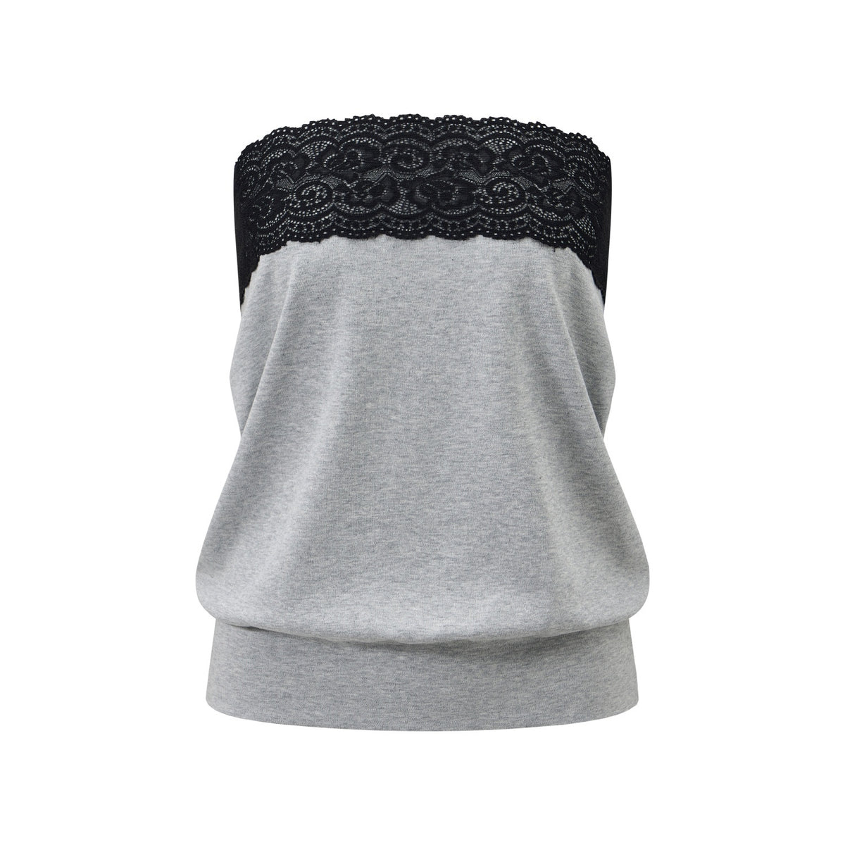 itsdinn_Gray_Lace_Trim_Colorblock_Ruched_One_Shoulder_Women&