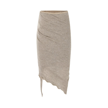 itsdinn_Layered_Irregular_Mermaid_Hem_Fleece_Lined_Silk_Wool_Women&