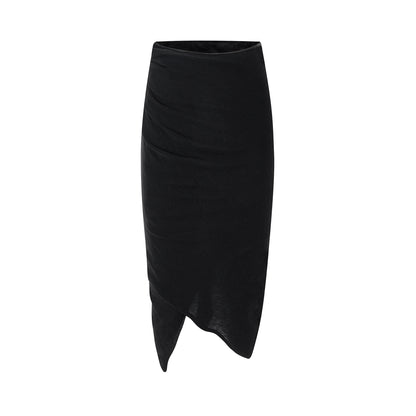 itsdinn_Layered_Irregular_Mermaid_Hem_Fleece_Lined_Silk_Wool_Women&