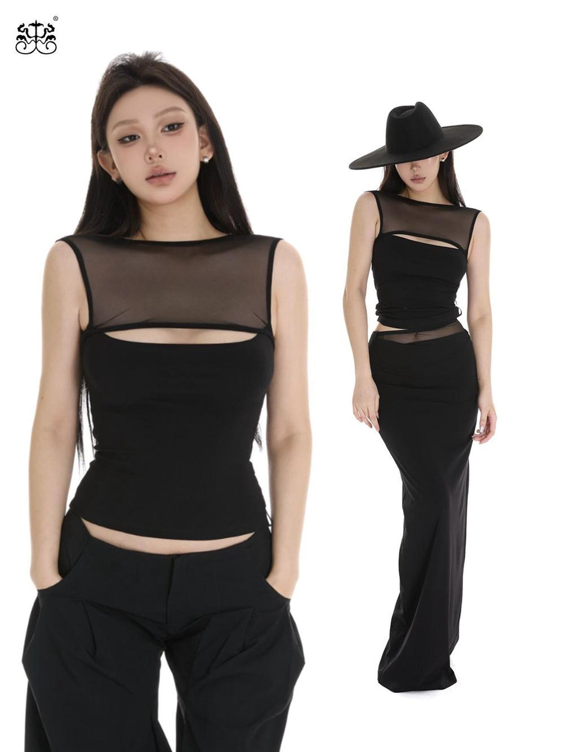 itsdinn Off Shoulder Reversible Slim Curve Women&