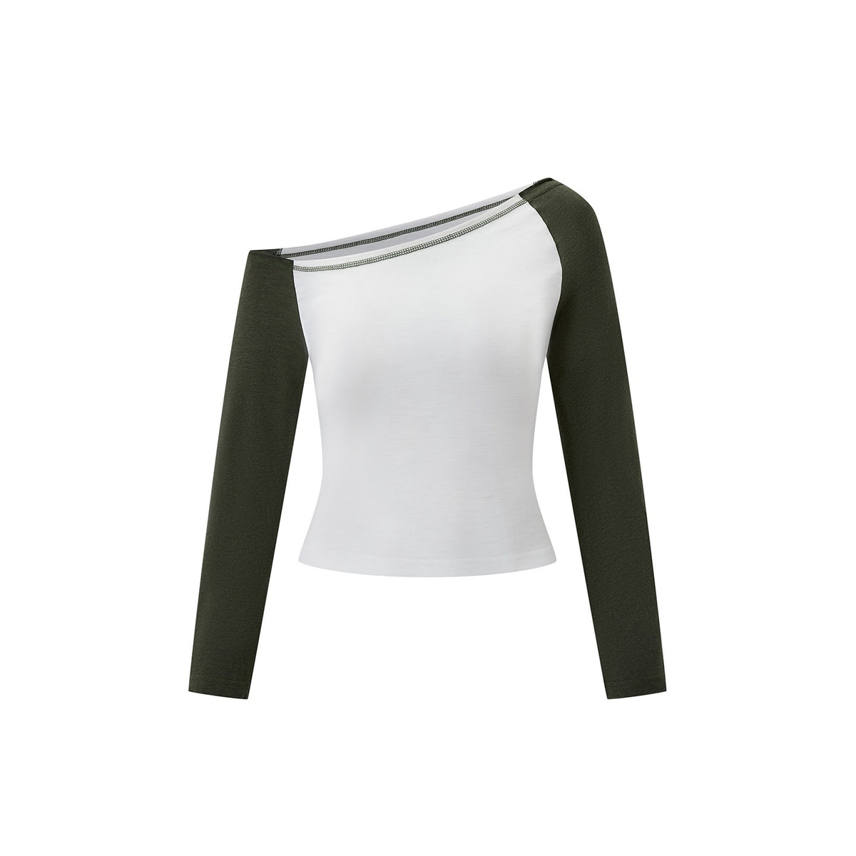 itsdinn_One_Shoulder_Colorblock_Raglan_Cropped_Women&