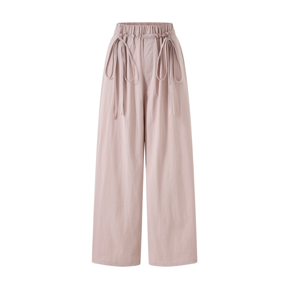 itsdinn_Pink_Colorblock_Ruffle_Straight_Neck_Double_Drawstring_Women&