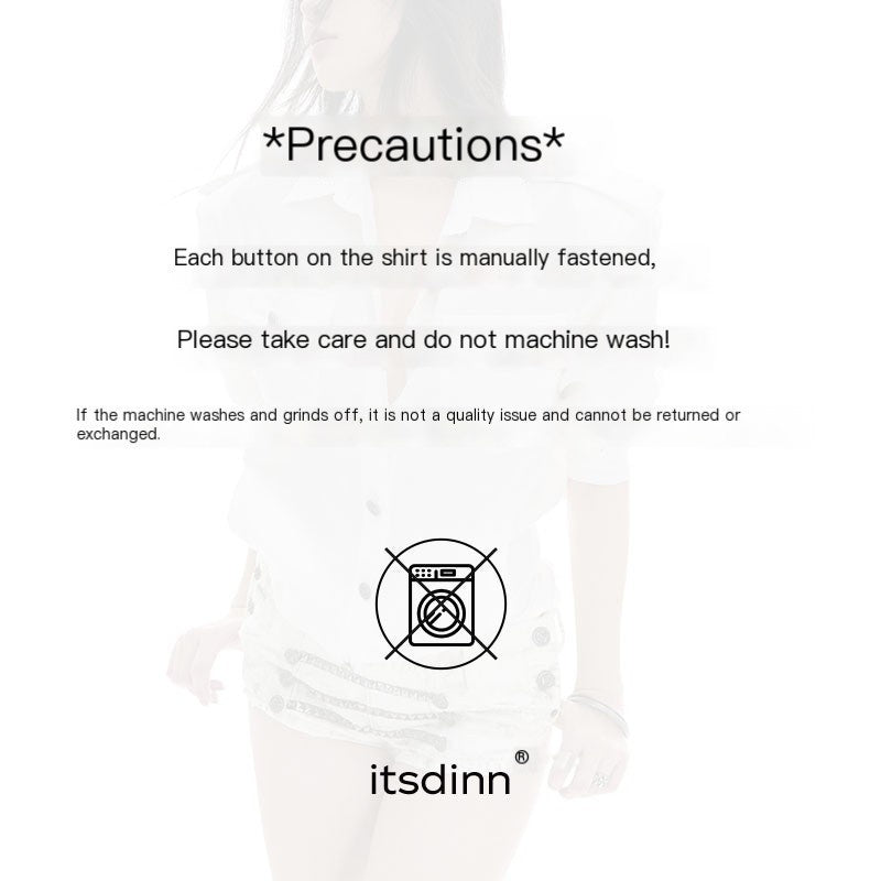 itsdinn_Plaid_Padded_Shoulder_Multi_Pocket_Metal_Buttons_Women&