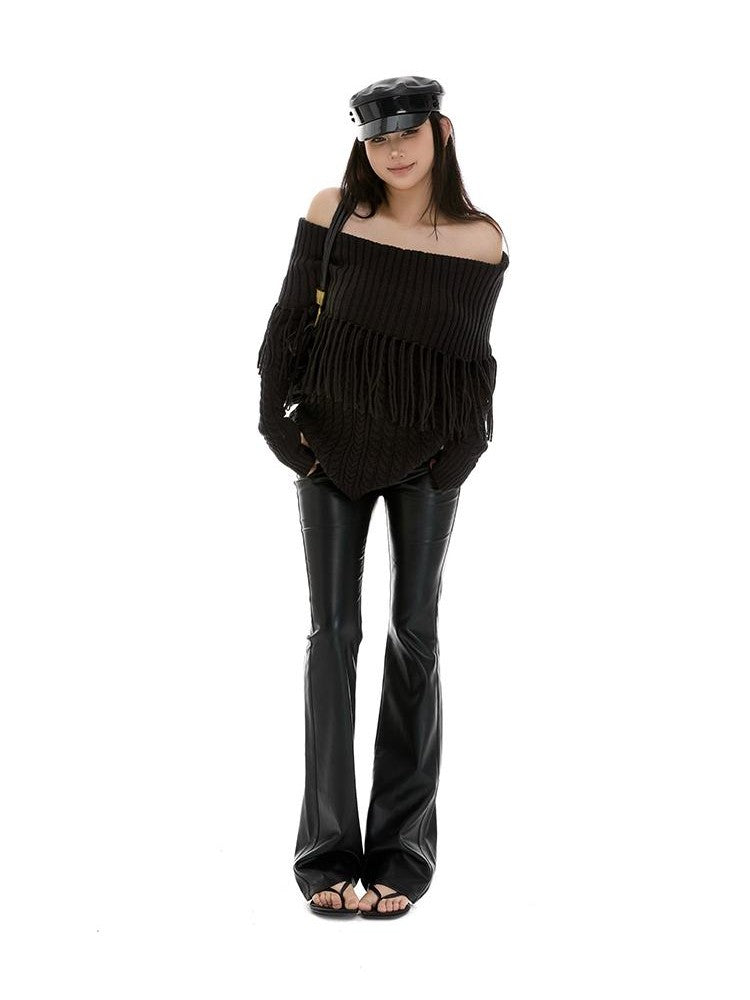 itsdinn Retro Minimalist Low Rise Slim Flare Hip Hugging Zip Fly Women&