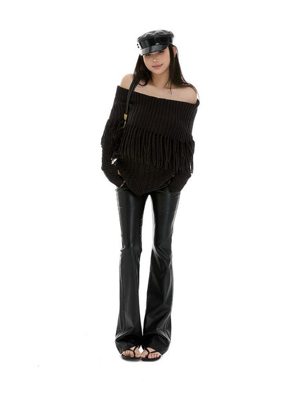 itsdinn Retro Minimalist Low Rise Slim Flare Hip Hugging Zip Fly Women&