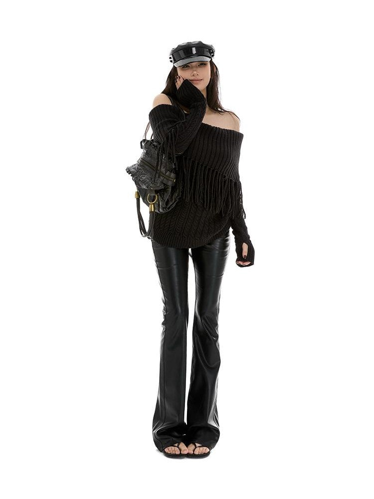 itsdinn Retro Minimalist Low Rise Slim Flare Hip Hugging Zip Fly Women&
