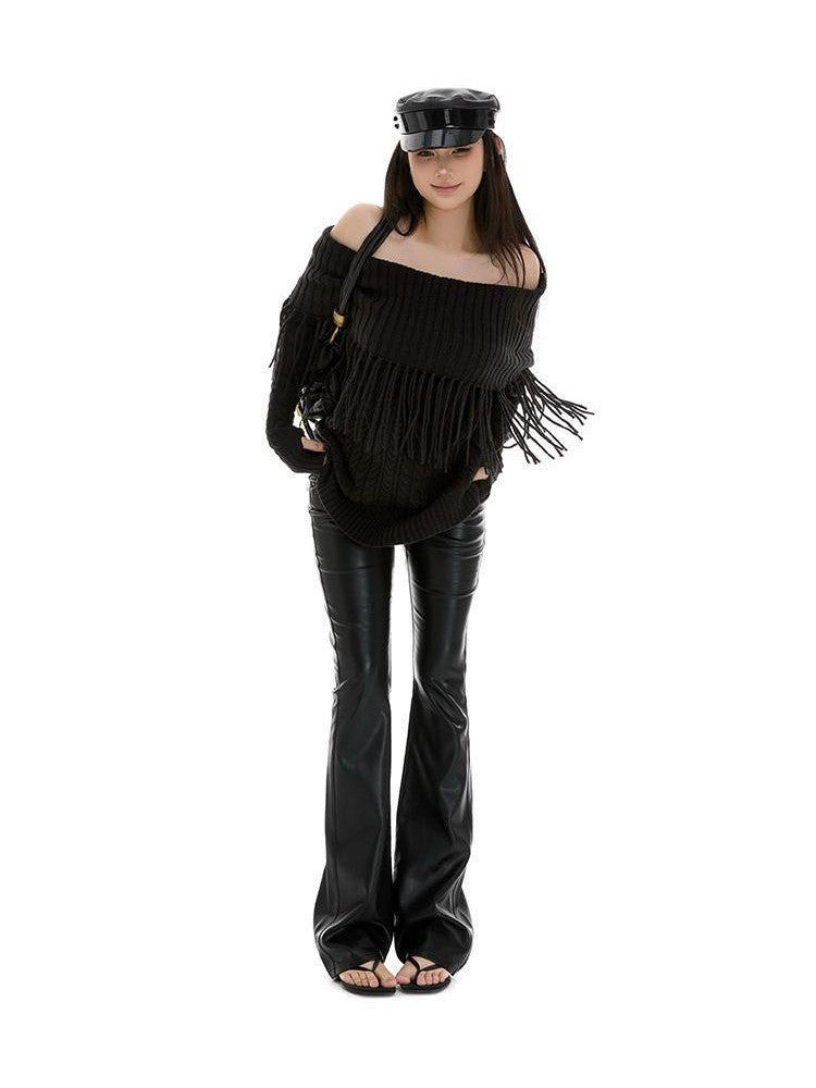 itsdinn Retro Minimalist Low Rise Slim Flare Hip Hugging Zip Fly Women&