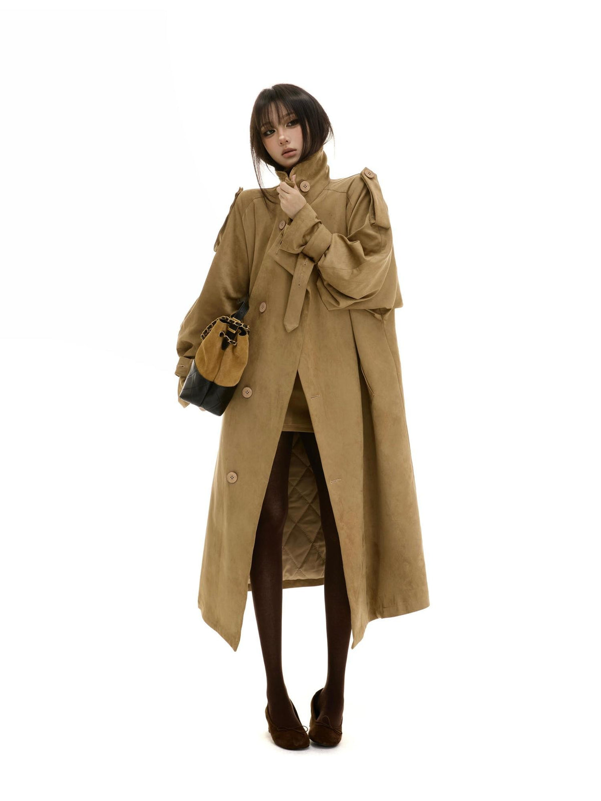 itsdinn Ribbed Wool Blend Slim Fit Women&