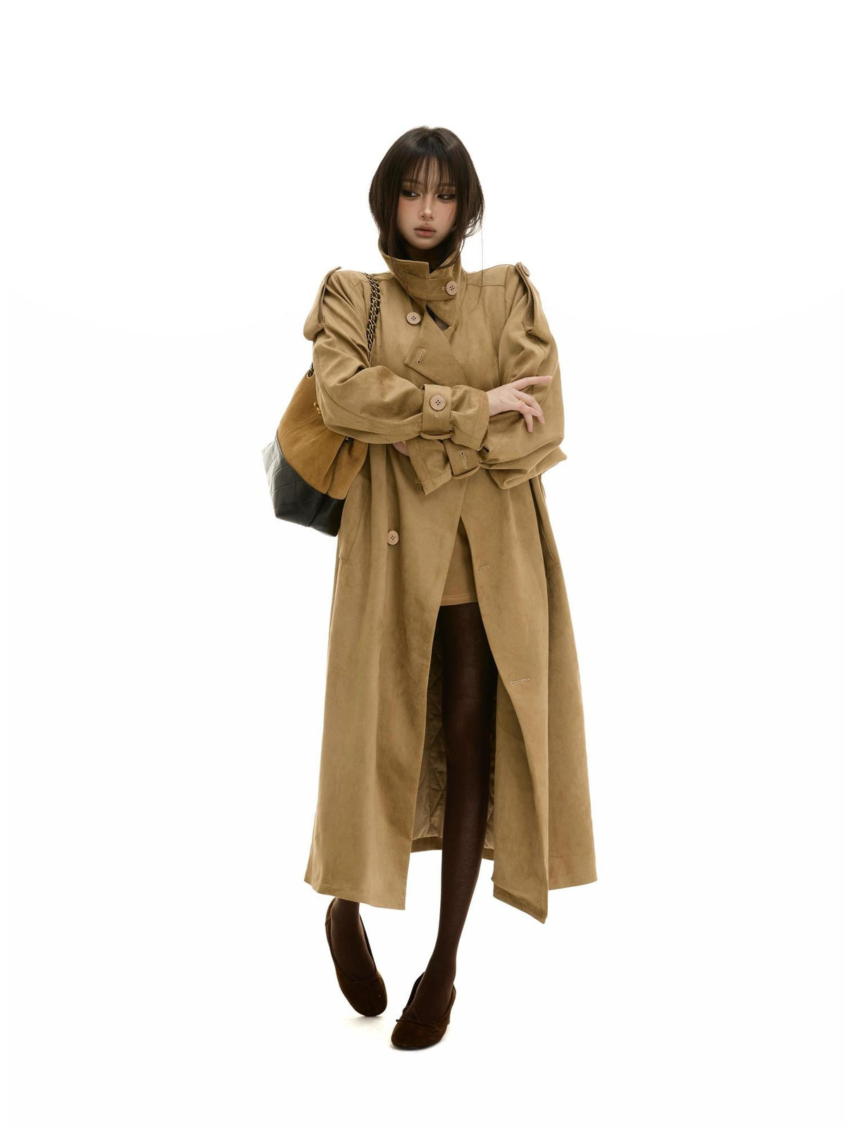 itsdinn Ribbed Wool Blend Slim Fit Women&