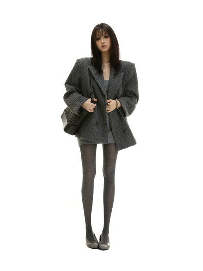 itsdinn Ribbed Wool Blend Slim Fit Women&