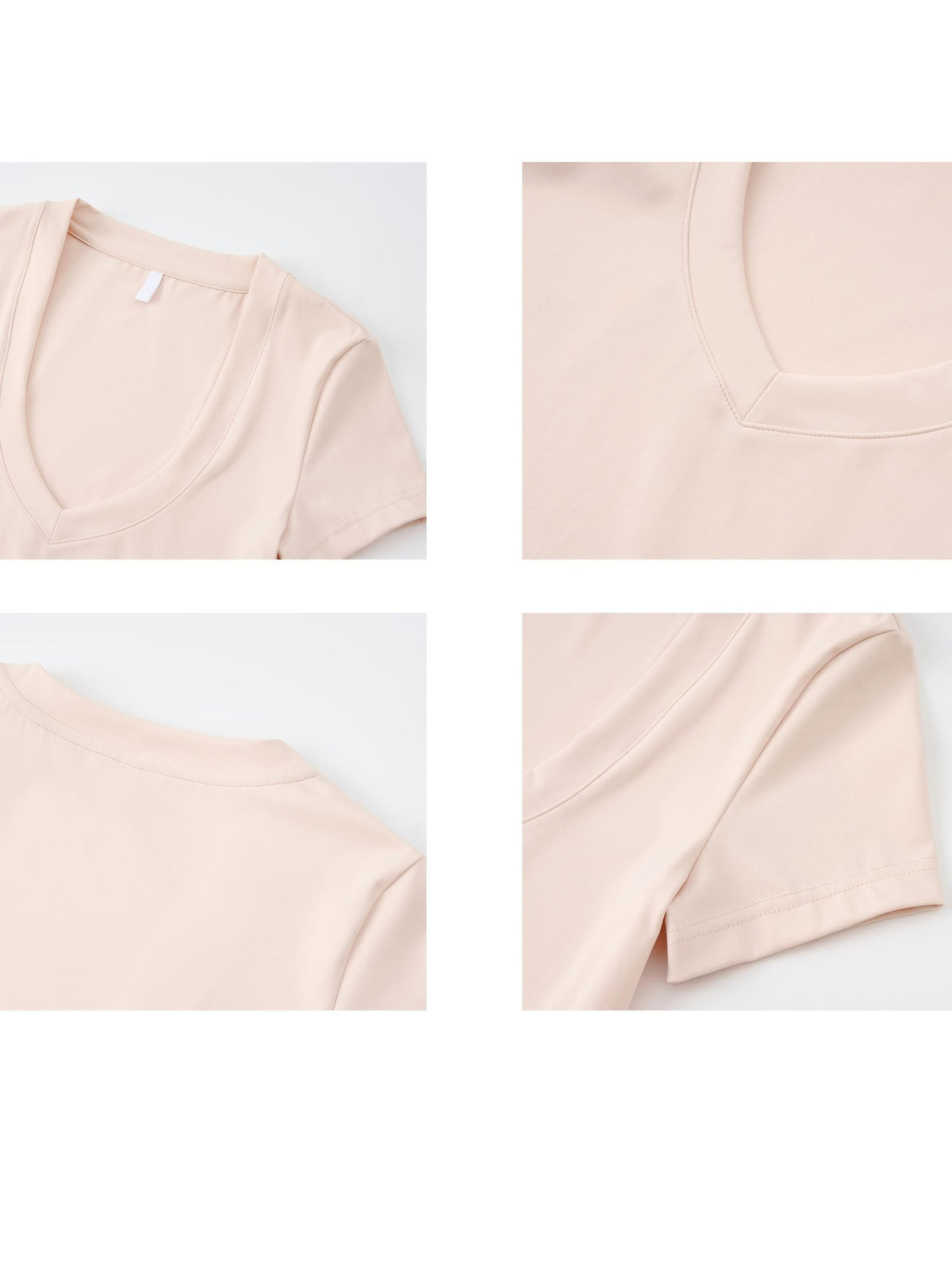 itsdinn Shaping Sweetheart V-neck Low Cut Slim Fit Short Women&