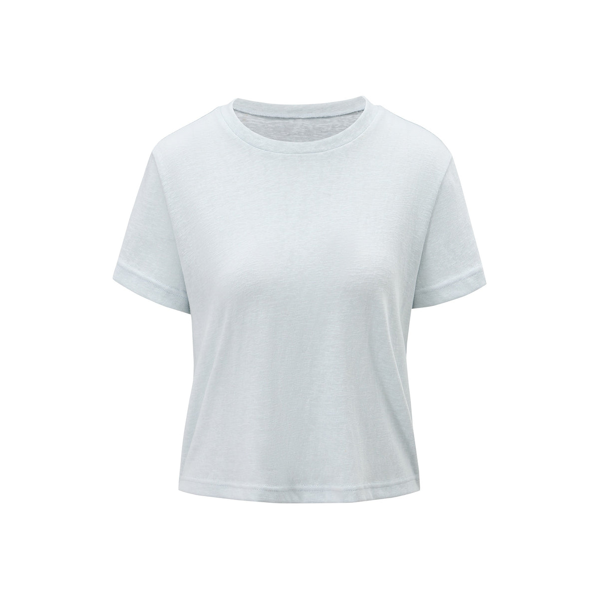 itsdinn_Snowflake_Semi_Sheer_Short_Sleeve_Round_Neck_Women&