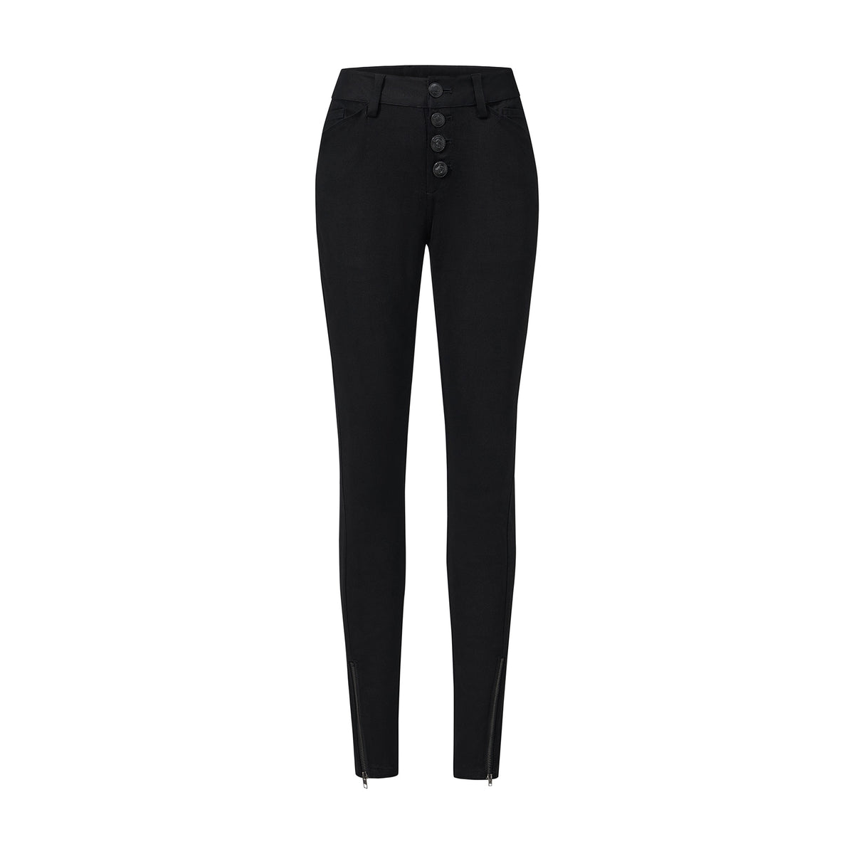 itsdinn_Two_Tone_Low_Waist_Metal_Zipper_Vintage_Court_Women&