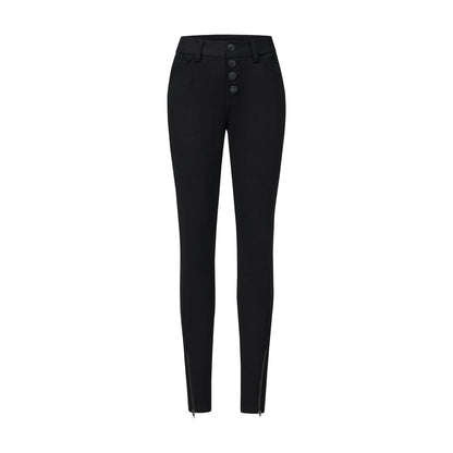 itsdinn_Two_Tone_Low_Waist_Metal_Zipper_Vintage_Court_Women&