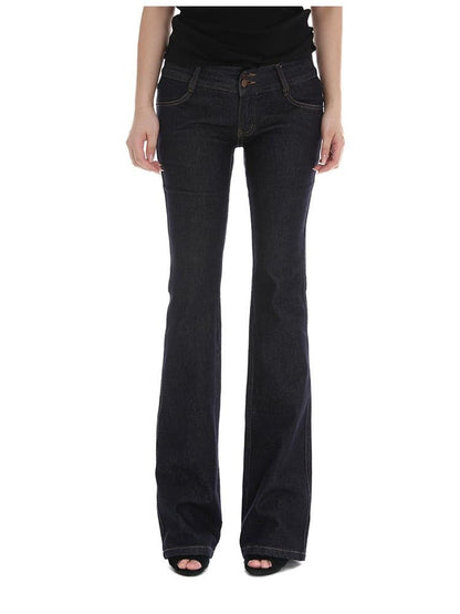 itsdinn Vintage Distressed Low Rise Slim Medium Stretch Women&