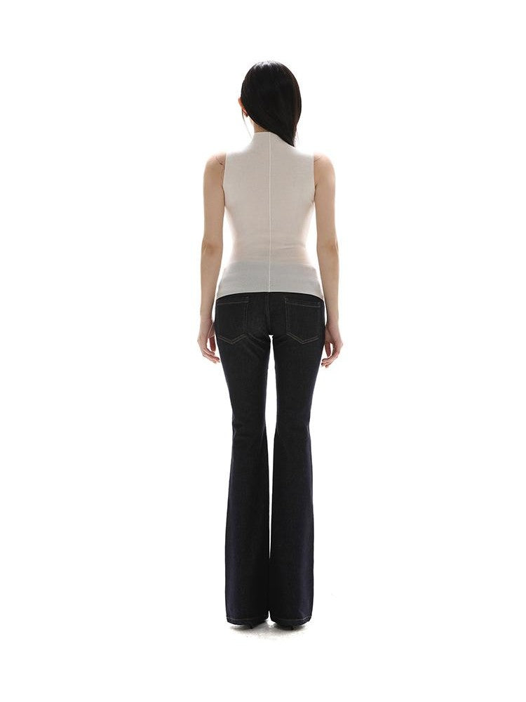 itsdinn Vintage Distressed Low Rise Slim Medium Stretch Women&