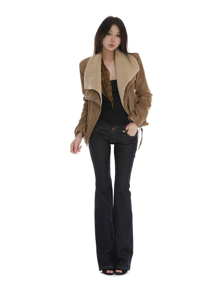 itsdinn Vintage Distressed Low Rise Slim Medium Stretch Women&