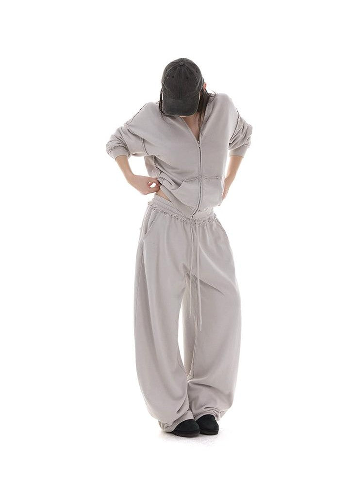 itsdinn Vintage Wash Distressed Relaxed Fit Cotton Women&