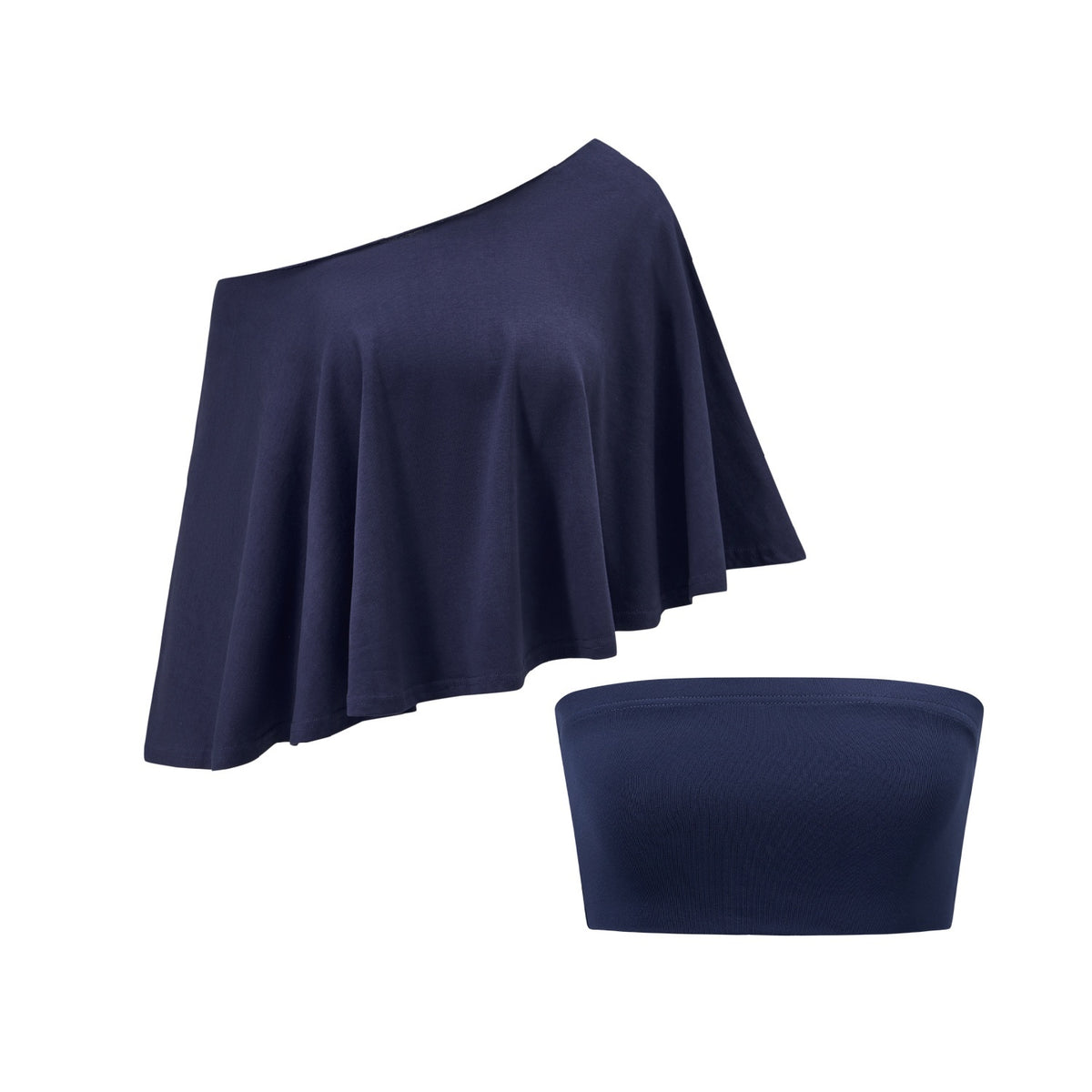 itsdinn_Wavy_Edge_One_Shoulder_A_Line_Women&