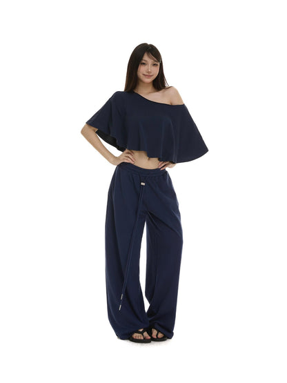itsdinn Wavy Edge One Shoulder A Line Women&