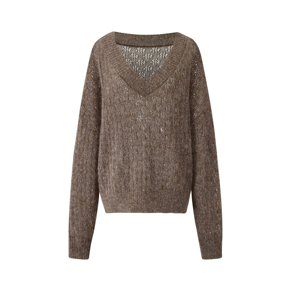 itsdinn_Wide_V-neck_Patterned_Openwork_Women&