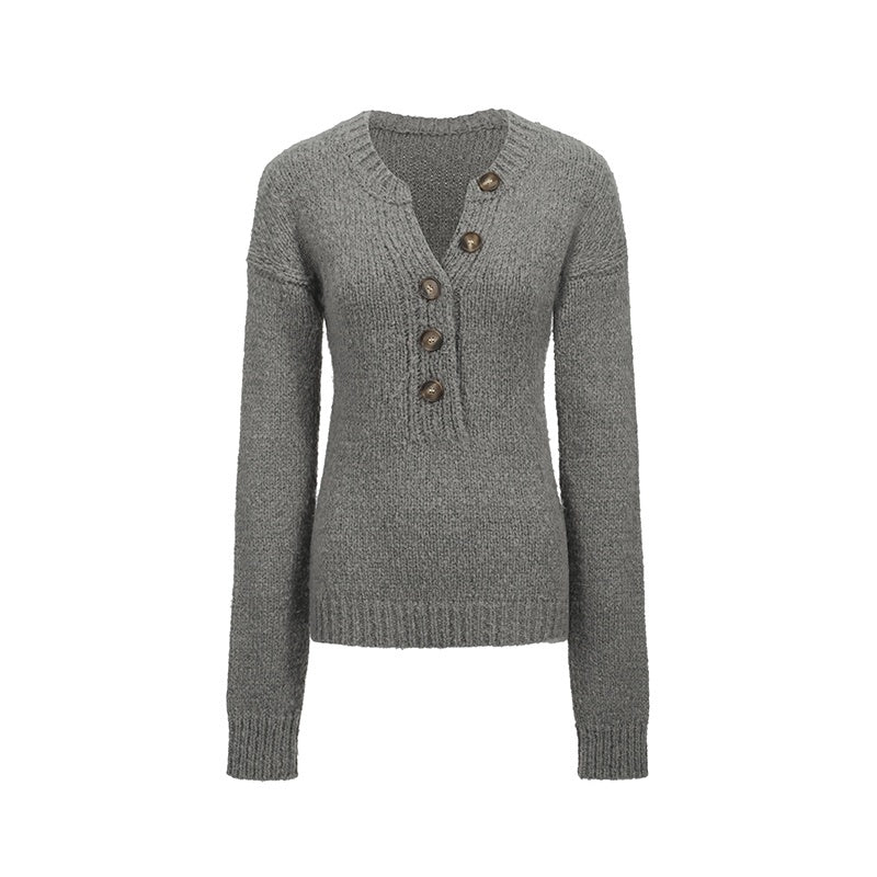 itsdinn_Wood_Tone_Henley_Button_Two_Tone_Chunky_Knit_Women&