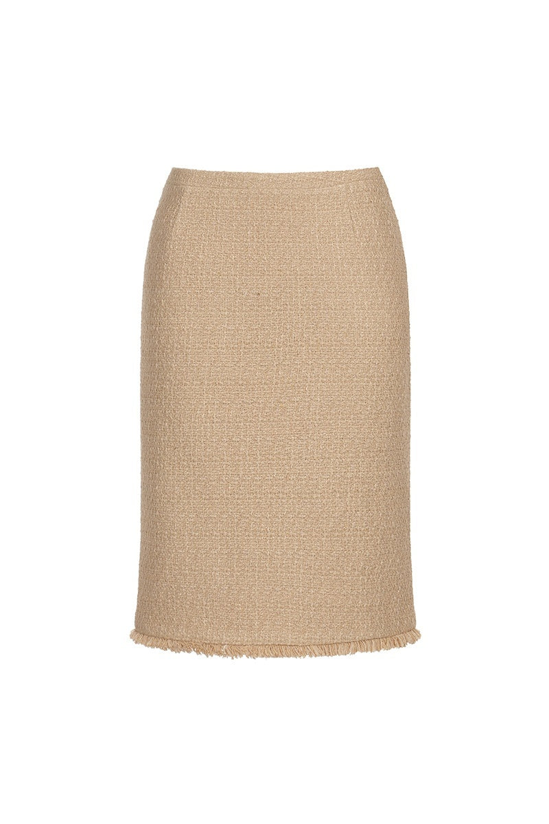 itsdinn_Woven_Strapless_Bustier_A_Line_Knee_Skirt_Women&