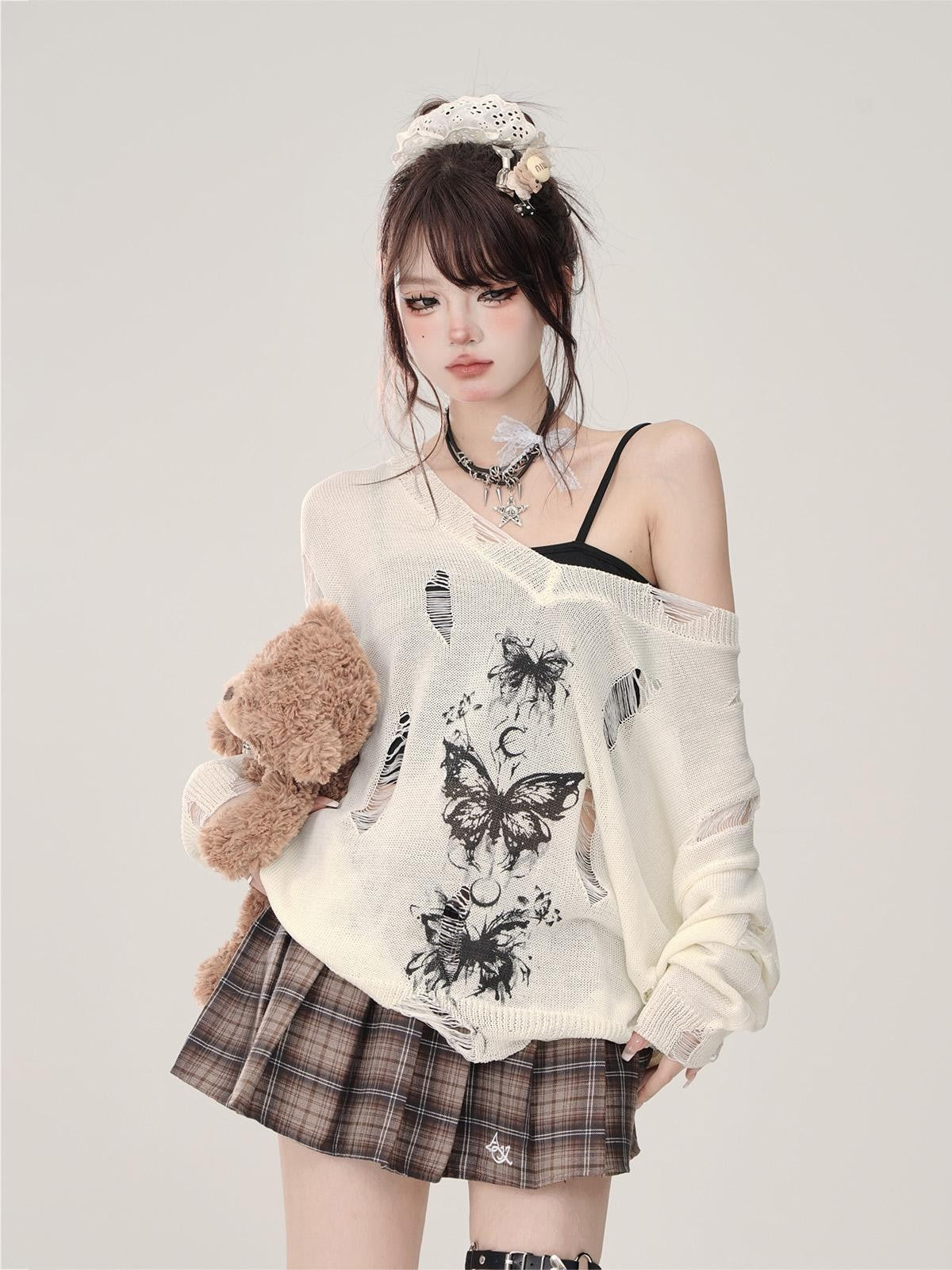 kelly kitty Animal Print Long Sleeve Women&