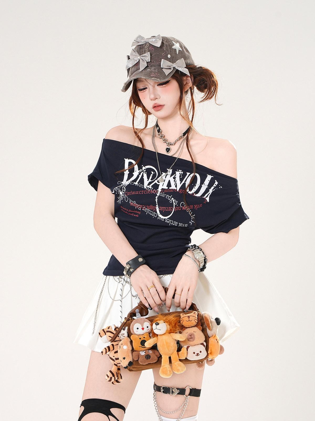 kelly kitty Arcade Gamer Print American Chic Cinched Waist Women&